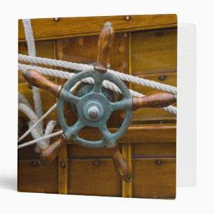 Antique Wooden Boat 3 Ring Binder