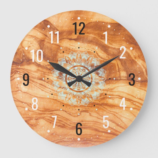 Antique Wooden Home Decor - Living Room Large Clock (Front)