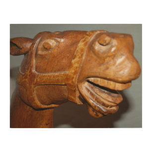 Antique Wooden Rocking Horse Wood Wall Art