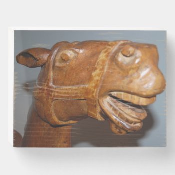 Antique Wooden Rocking Horse Wooden Box Sign by knudsonstudios at Zazzle