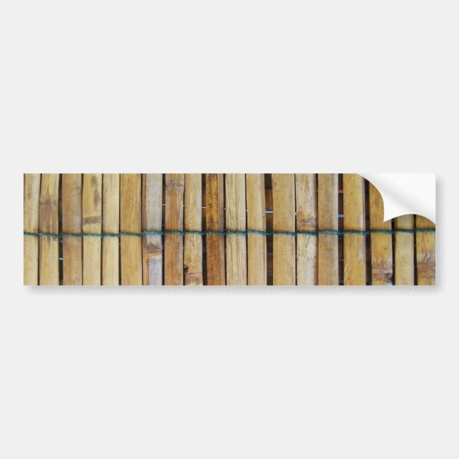 Antique Wooden Timber Wood Slats Bumper Sticker (Front)