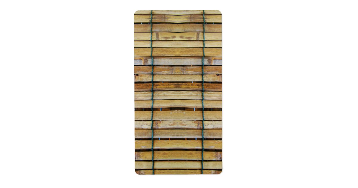 Antique Wooden Timber Wood Slats Label | Zazzle