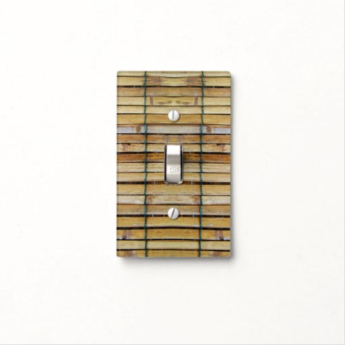 Antique Wooden Timber Wood Slats Light Switch Cover