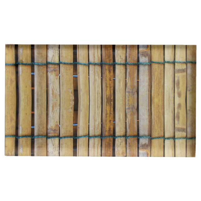 Antique Wooden Timber Wood Slats Place Card Holder (Front)
