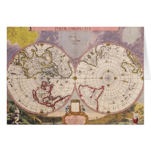 Antique World Map (Front Horizontal)