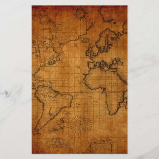 Antique World Map (Front)