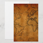 Antique World Map (Front/Back)