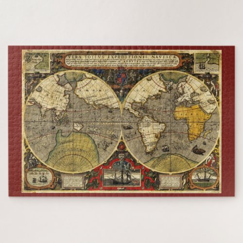 Antique World Map 2 Jigsaw Puzzle