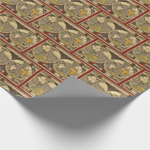 Antique World Map 2 Wrapping Paper