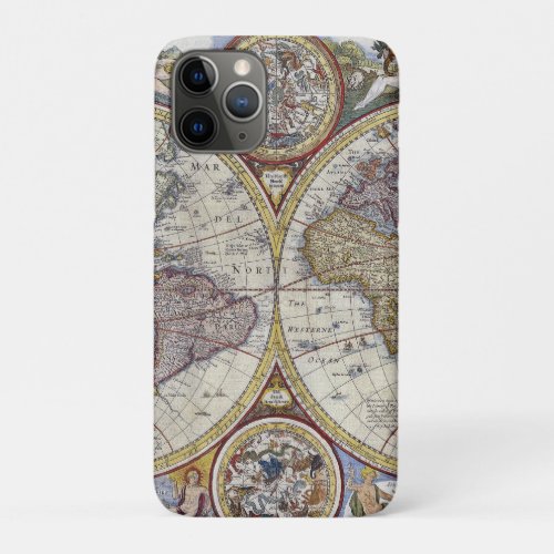 Antique World Map 3 iPhone 11 Pro Case