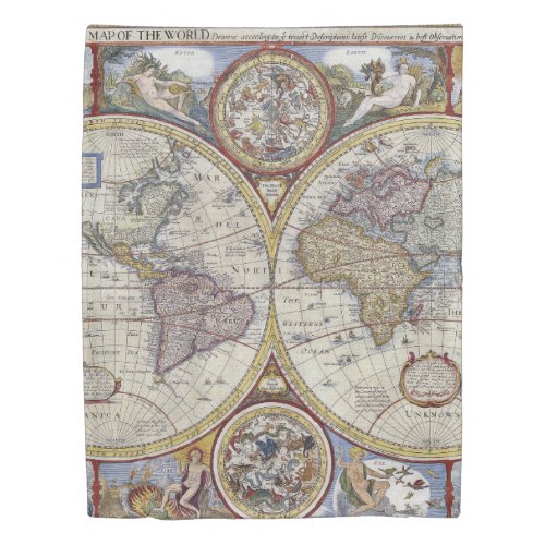 Antique World Map 3 Ver2 Duvet Cover