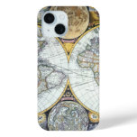Antique World Map, Atlas Maritimus by John Seller iPhone 15 Case