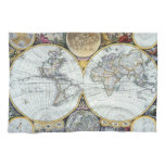 Antique World Map, Atlas Maritimus by John Seller Kitchen Towel