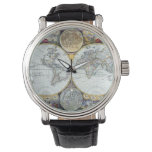 Antique World Map, Atlas Maritimus by John Seller Watch