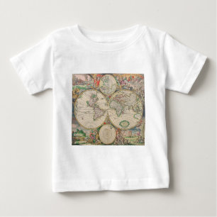 Antique World Map Baby T-Shirt