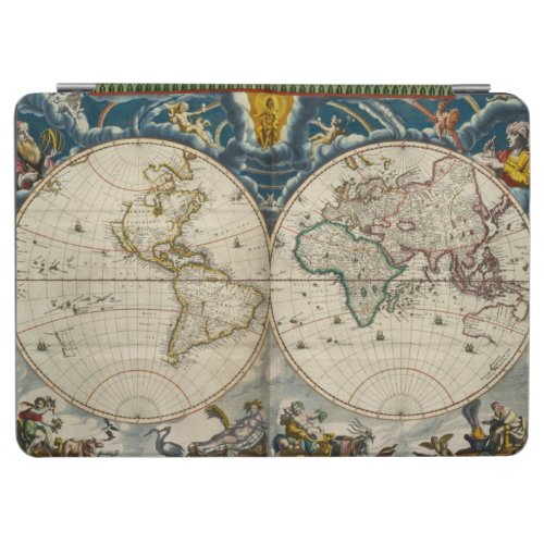 Antique World Map _ Blaeu Joan 1664 iPad Air Cover