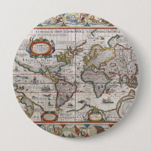 Antique World Map button