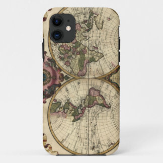 Antique World Map by Guillaume de L'Isle, 1720 iPhone 11 Case