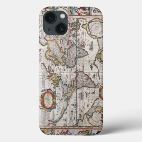 Antique World Map custom cases