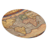 Antique World Map Dinner Plate (Right Side)