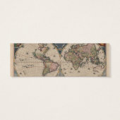 Antique World Map: Historical Cartography Art (Back)