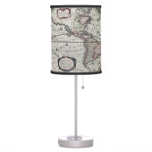 Antique World Map Lamp (Left)