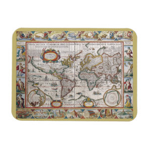 Antique World Map magnet