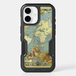 Antique World Map of the British Empire, 1886 iPhone 16 Case