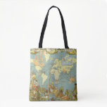 Antique World Map of the British Empire, 1886 Tote Bag