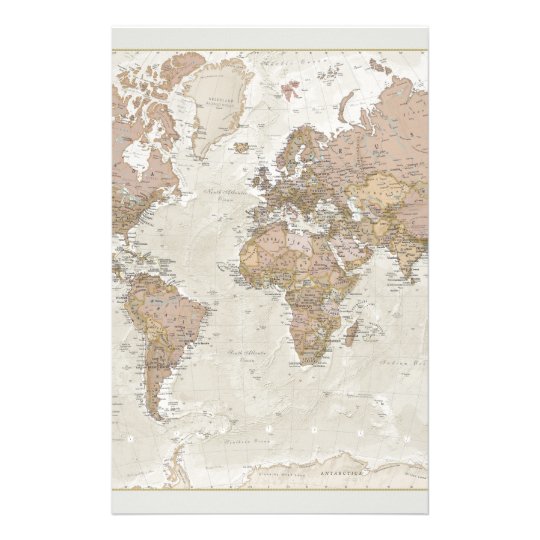 Antique World Map Stationery | Zazzle.com