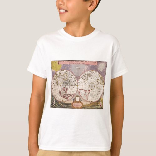 Antique World Map T_Shirt