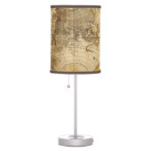 Antique World Map Table Lamp (Right)