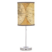 Antique World Map Table Lamp (Back)
