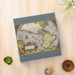 Antique World Map the Americas by Abraham Ortelius Binder