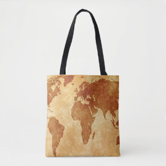 Antique World Map Tote Bag