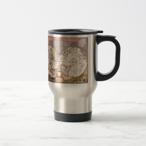 Antique World Map Travel Mug