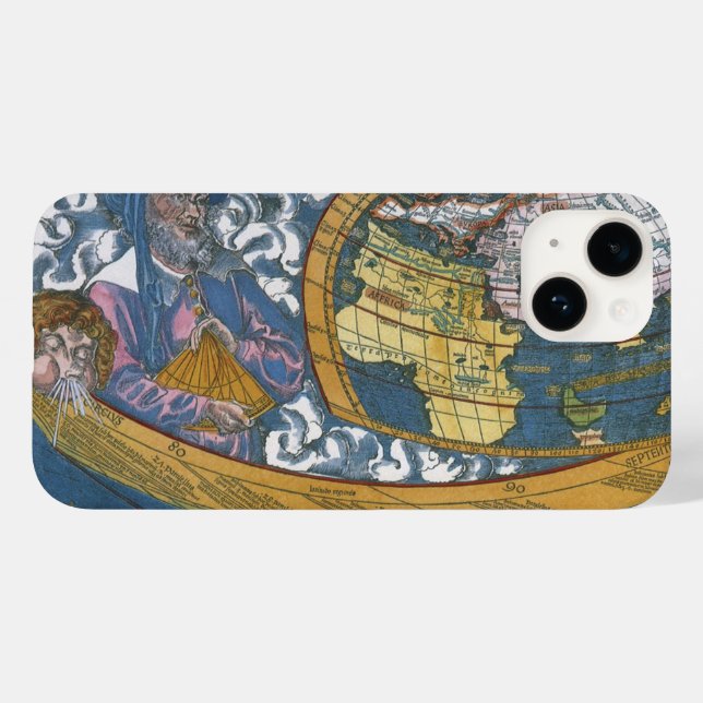 Antique World Map with Claudius Ptolemy, 1507 Case-Mate iPhone Case (Back (Horizontal))