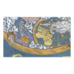 Antique World Map with Claudius Ptolemy, 1507 Rectangular Sticker