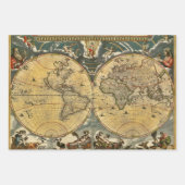 Antique World Maps Wrapping Paper Sheets (Front 2)