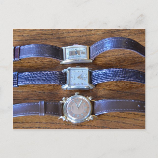 Antique Wrist Watches Postcard (Front)