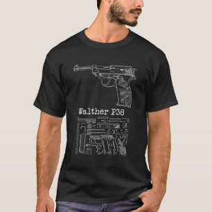 Antique Wwii Walther P38 For Gun Collector T-Shirt