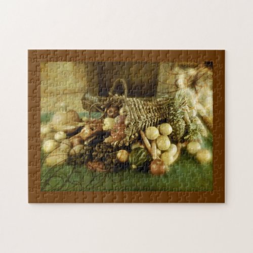 Antiqued Cornucopia Puzzle