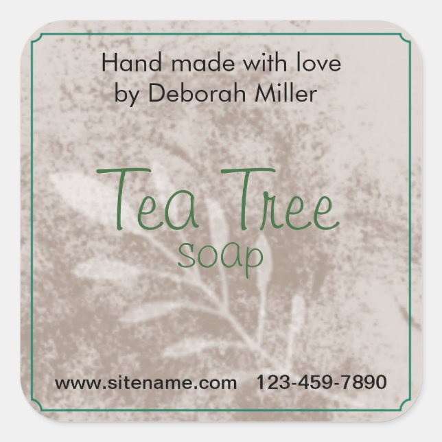 Antiqued Country Jar Package Label (Front)