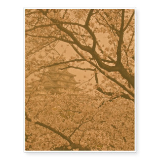 Antiqued Himeji Dream Temporary Tattoos
