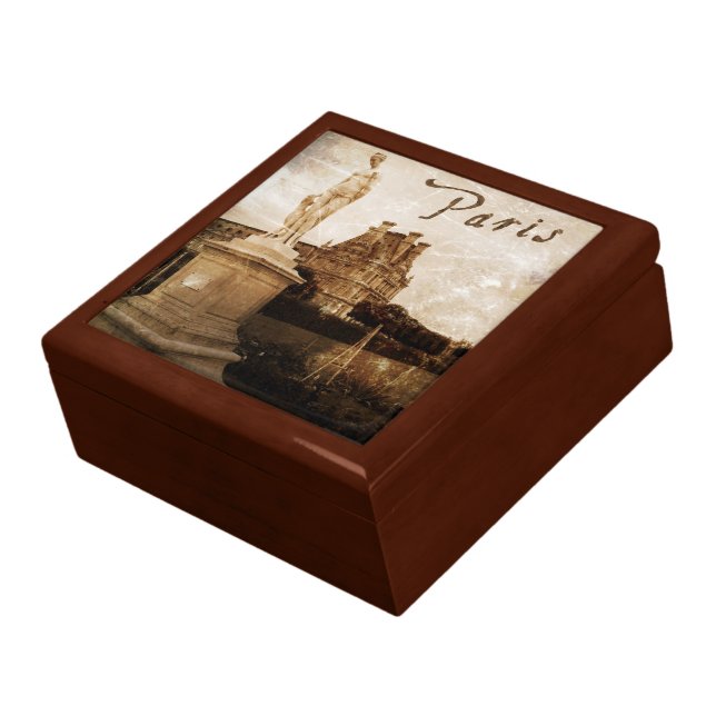 Antiqued Paris Gift Box (Side)