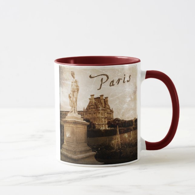 Antiqued Paris Mug (Right)