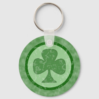 Antiqued Shamrock Keychain