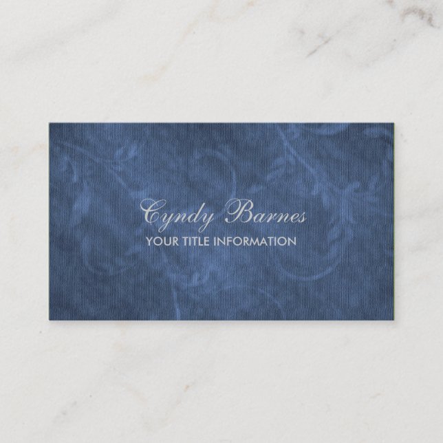 Antiqued Vine Pattern Business Card (Front)