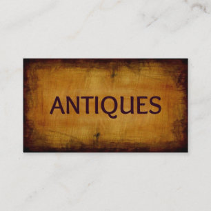 Antiques Brushed Antique Business Card