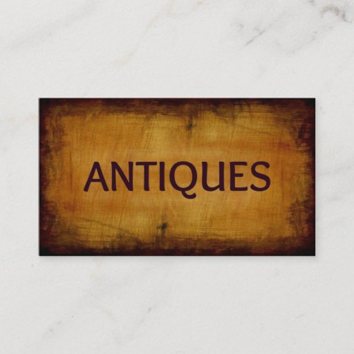 Customizable Antiques Brushed Antique Business Card